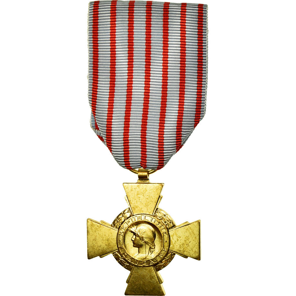 Francia, Croix du Combattant, medalla, 1914-1918, Sin circulación, Bronce, 36