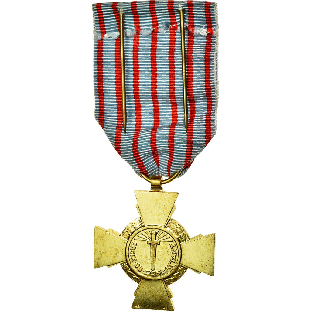 Francia, Croix du Combattant, medalla, 1914-1918, Sin circulación, Bronce, 36