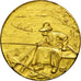 França, Medal, Art Nouveau, Pêcheur sur l'Eau, AU(50-53), Bronze Dourado