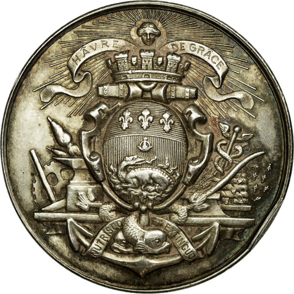 France, Jeton, Normandie, Chambre de Commerce du Havre, 1802, SUP, Argent