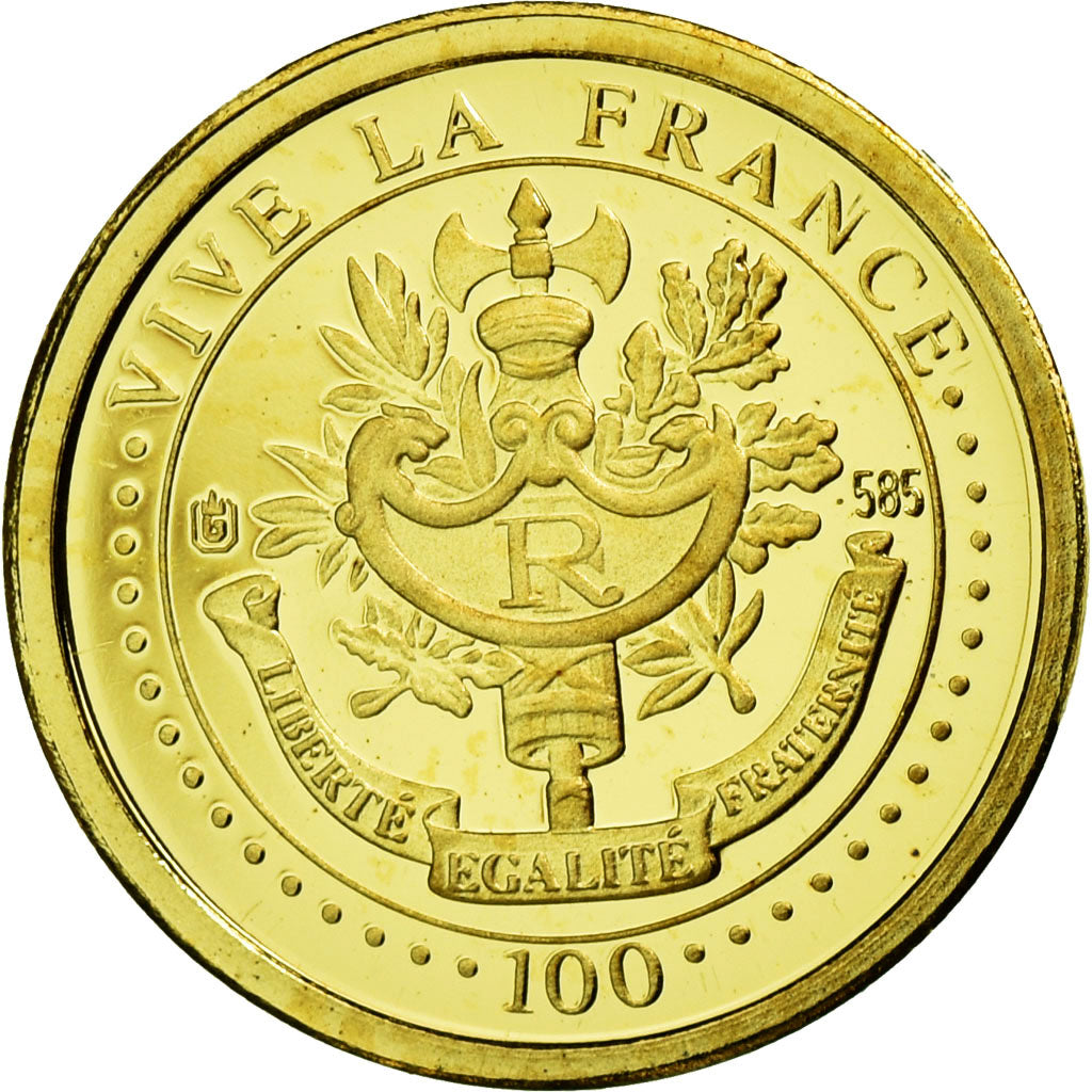 Francia, medaglia, Gustave Eiffel, 2009, FDC, Oro