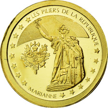 France, Medal, Les piliers de la République, Marianne, 2012, MS(65-70), Gold