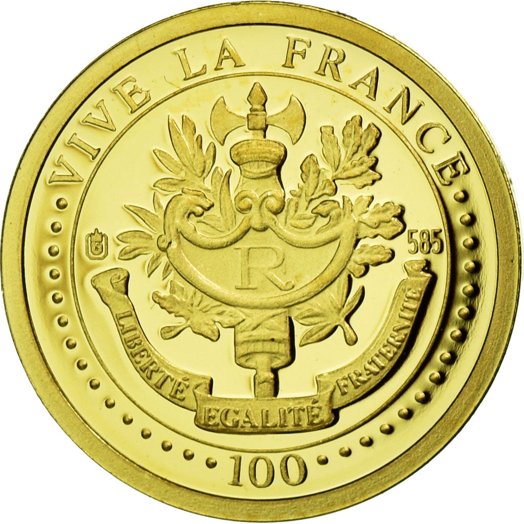 France, Medal, Jean Monnet, 2010, MS(65-70), Gold