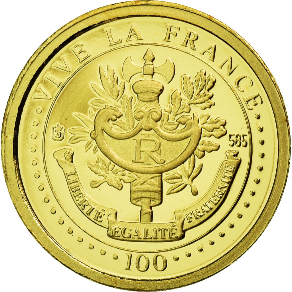 Francia, medaglia, Jeanne d'Arc, 2009, FDC, Oro