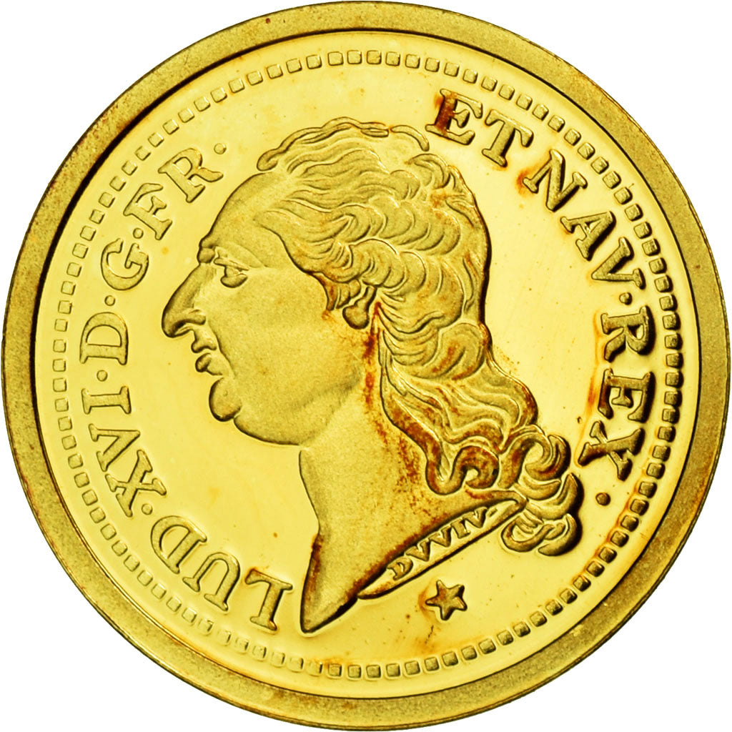 France, Médaille, Réplique de Louis d'or, 2009, FDC, Or