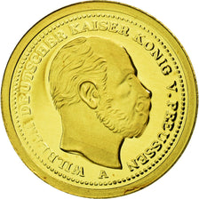 Frankreich, Medaille, Réplique 20 Mark Wilhelm Ier 1871, 2009, STGL, Gold