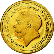 França, Medal, Réplique Souverain Georges V, 2009, MS(65-70), Dourado