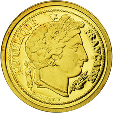 France, Médaille, Réplique 20 Francs Cérès, 2009, FDC, Or