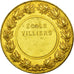 France, Medal, Education, Ecole Villiers, AU(55-58), Gilt Bronze