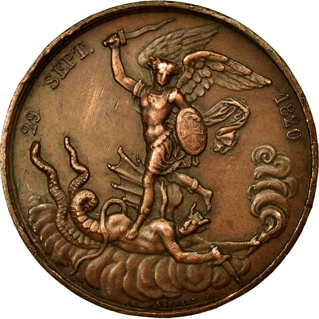 Frankrijk, Medaille, Naissance du Comte de Chambord, 1820, Gayrard, ZF+, Bronze