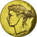 France, Médaille, Alliance française, Marianne, Belmondo, SUP, Copper Gilt