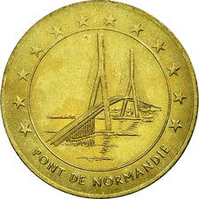 França, Medal, 1 Euro de la Ville du Havre, Pont de Normandie, 1996, MS(63)
