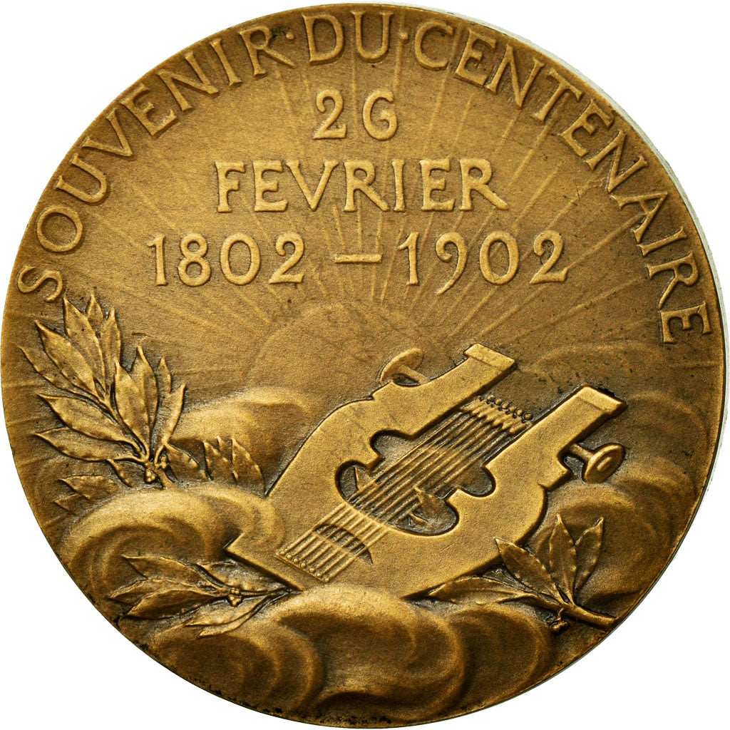 France, Medal, Victor Hugo, Souvenir du Centenaire, 1902, Chaplain, MS(60-62)