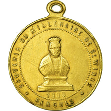 France, Medal, Souvenir du Millénaire de Saint Winoc, Bergues, Nord, 1900