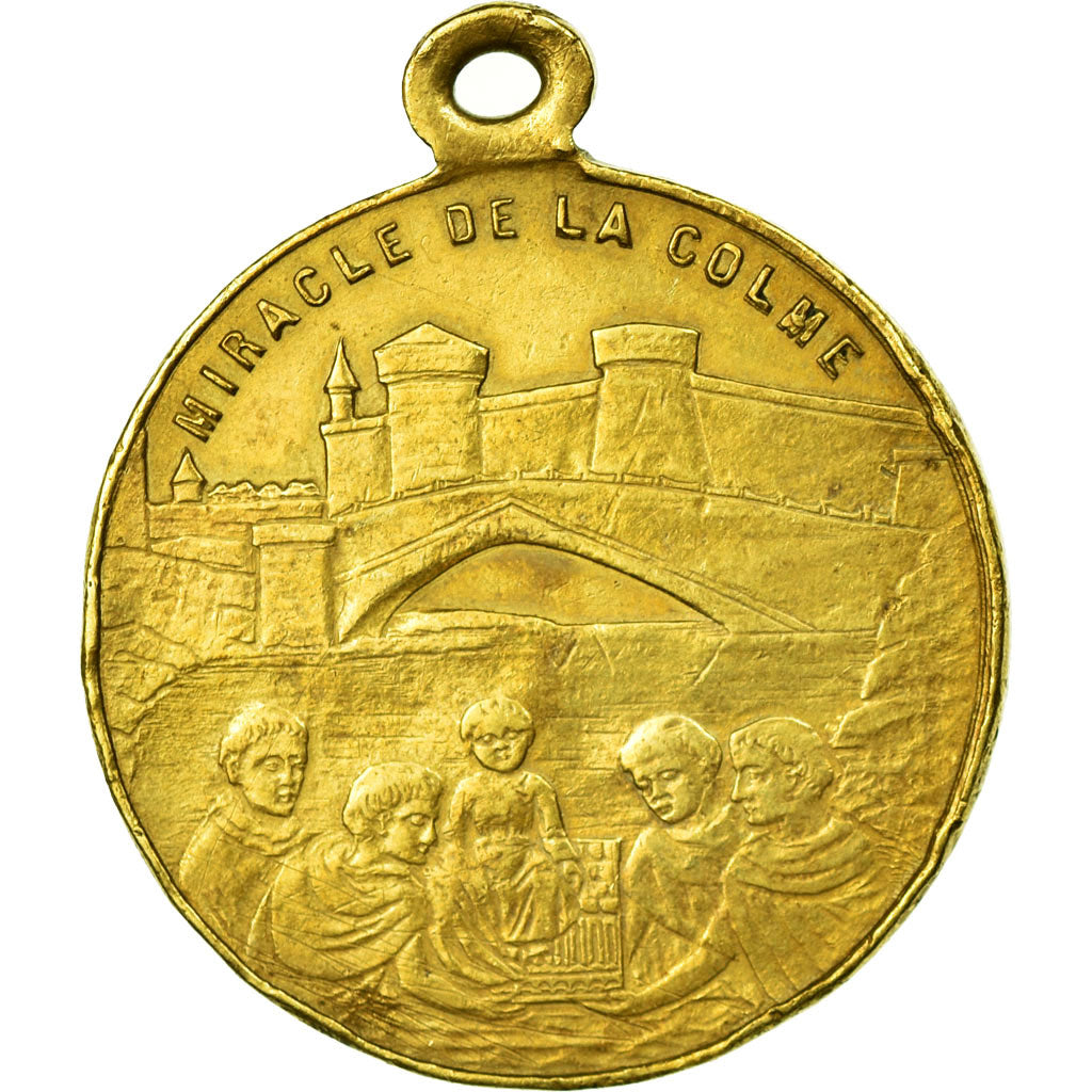 France, Medal, Souvenir du Millénaire de Saint Winoc, Bergues, Nord, 1900