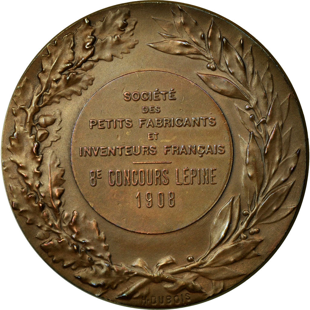 France, Medal, 8ème Concours Lépine, 1908, Dubois.H, MS(60-62), Bronze