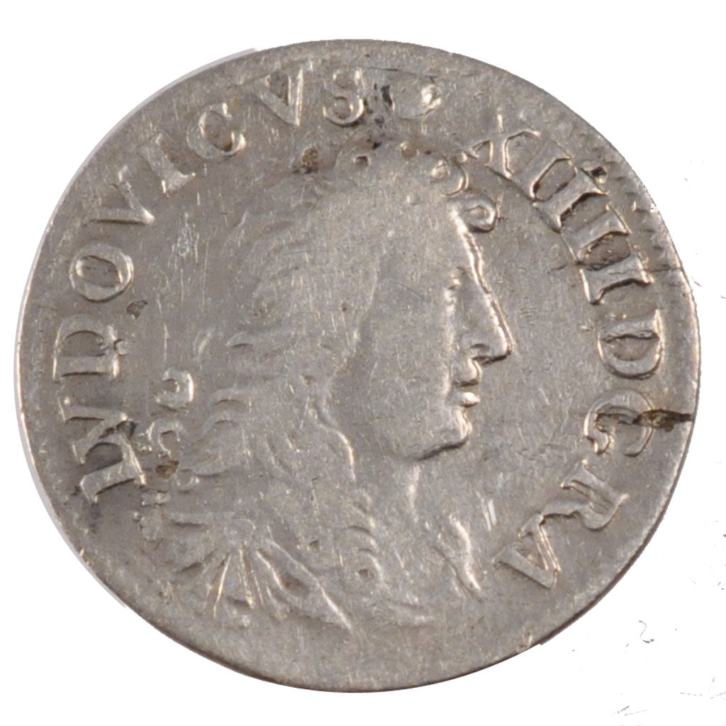 FRANCE, 4 Sols dits « des Traitants », 4 Sols, 1676, Lyon, KM #23...