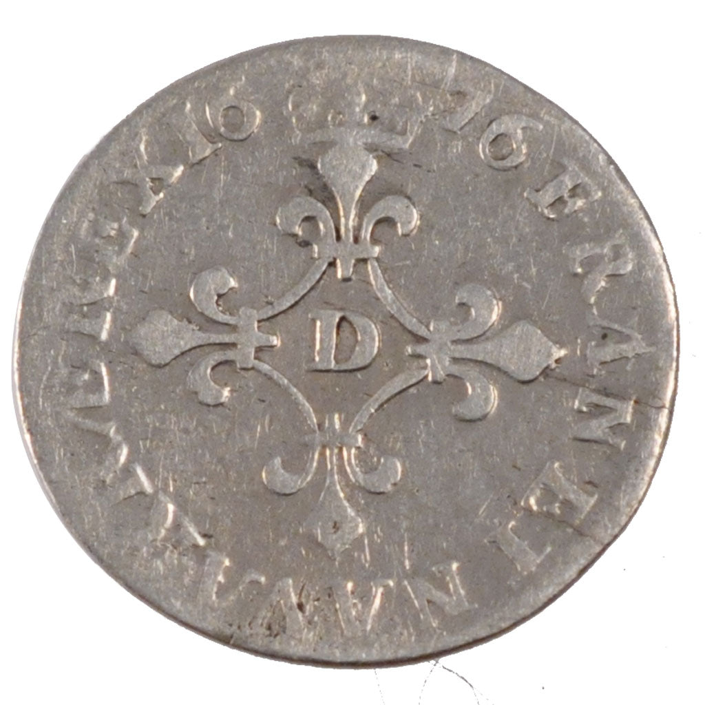 FRANCE, 4 Sols dits « des Traitants », 4 Sols, 1676, Lyon, KM #23...