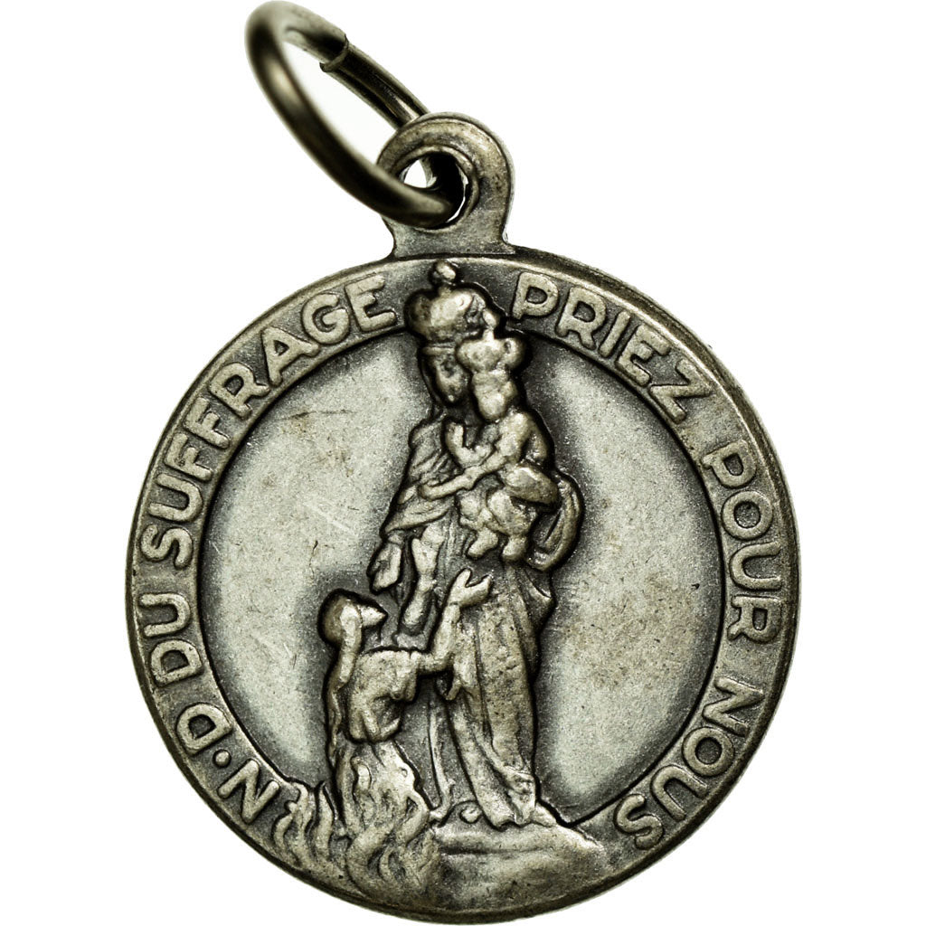 France, Medal, Religion, Notre Dame du Suffrage, AU(50-53), Silvered bronze