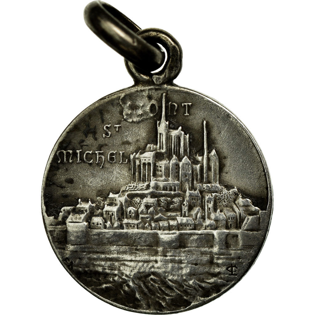 France, Medal, Le-Mont-Saint-Michel - L'Archange, EF(40-45), Silver
