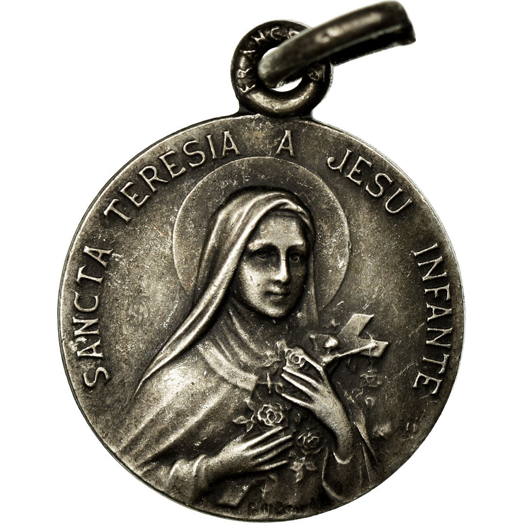 France, Medal, Religion, Sainte Thérèse, AU(55-58), Silvered bronze