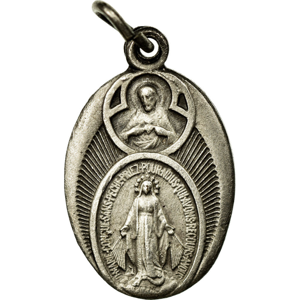 France, Medal, Religion, Marie, AU(50-53), Silvered bronze