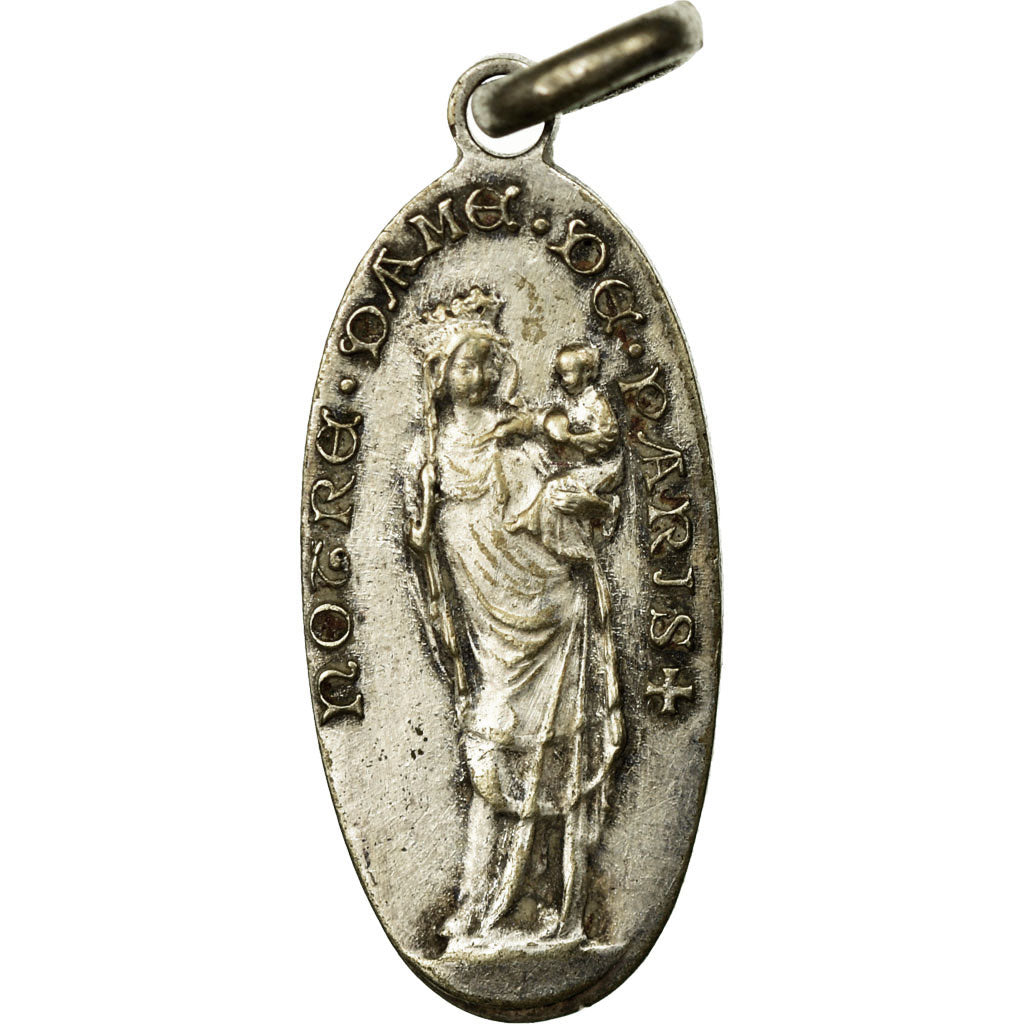 France, Medal, Religion, Notre Dame de Paris, AU(50-53), Silvered bronze