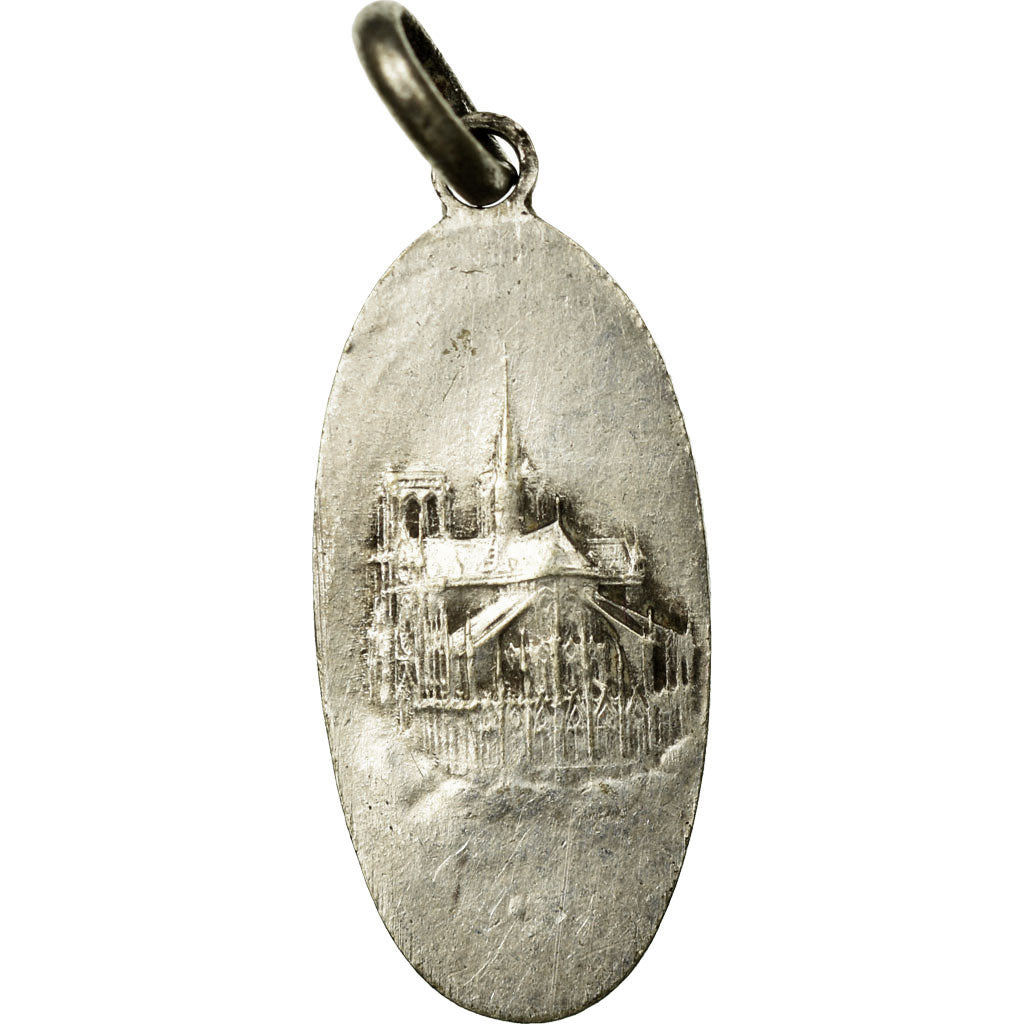 France, Medal, Religion, Notre Dame de Paris, AU(50-53), Silvered bronze