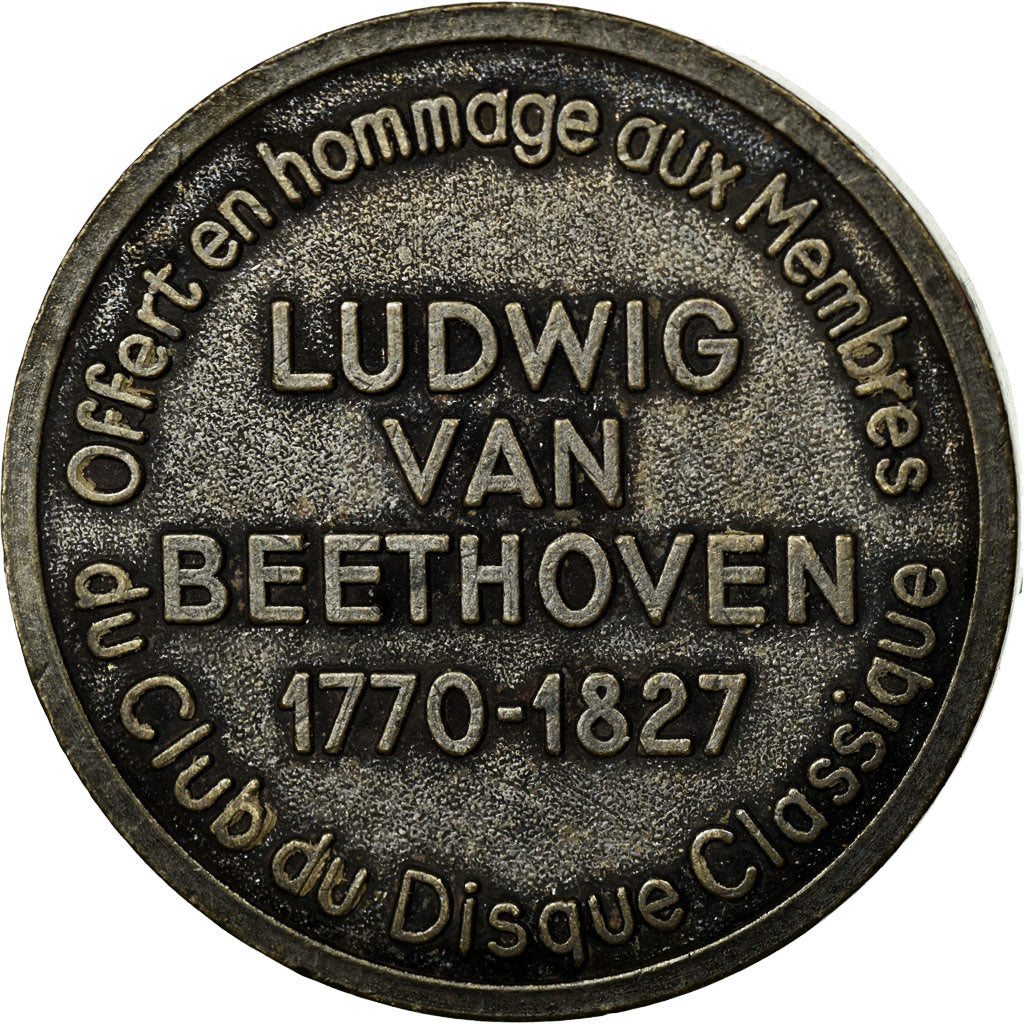 Frankrijk, Medaille, Musique, Club du Disque Classique, Beethoven, ZF+, Bronze