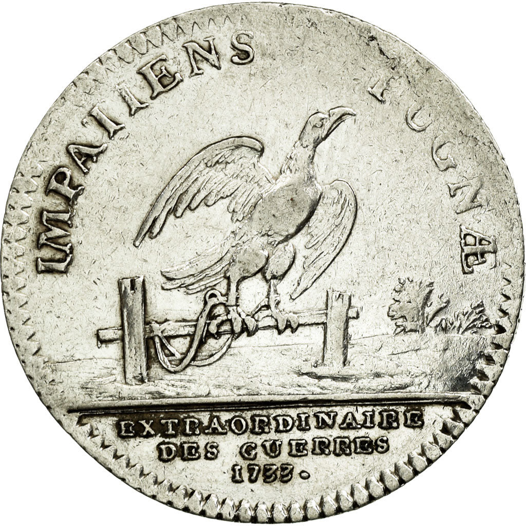 França, Token, Louis XV, Extraordinaire des Guerres, 1733, Duvivier, EF(40-45)