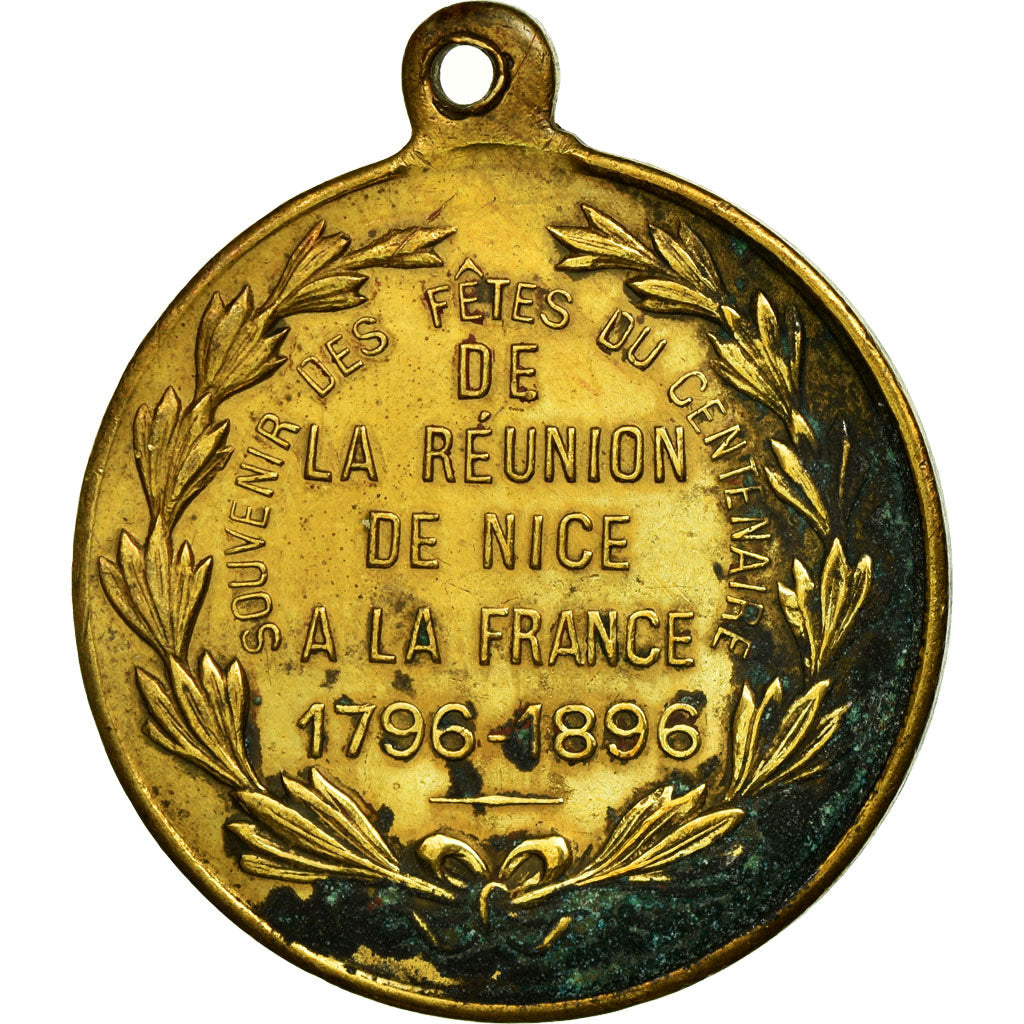 France, Médaille, Félix faure, Réunion de Nice à la France, 1896