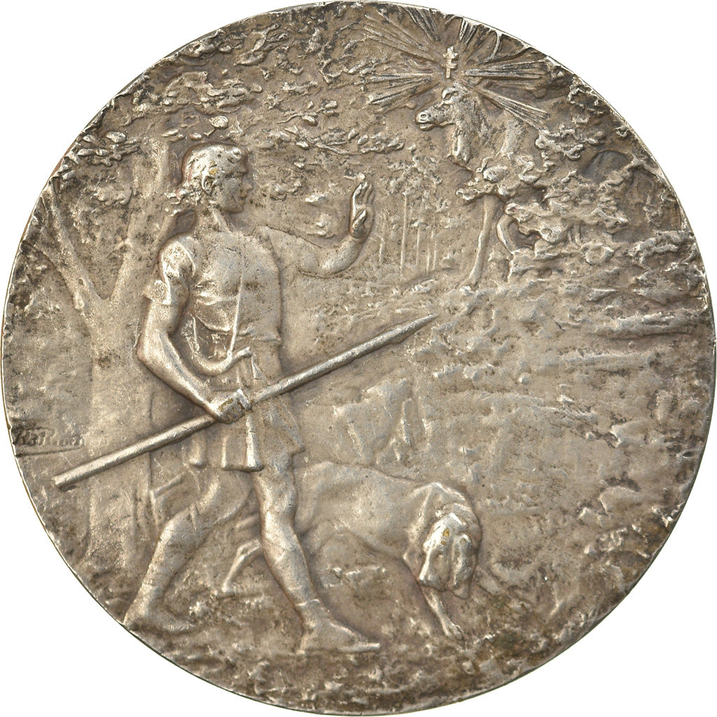 France, Medal, Exposition Canine de Paris, 1927, Rivet, AU(50-53), Silvered
