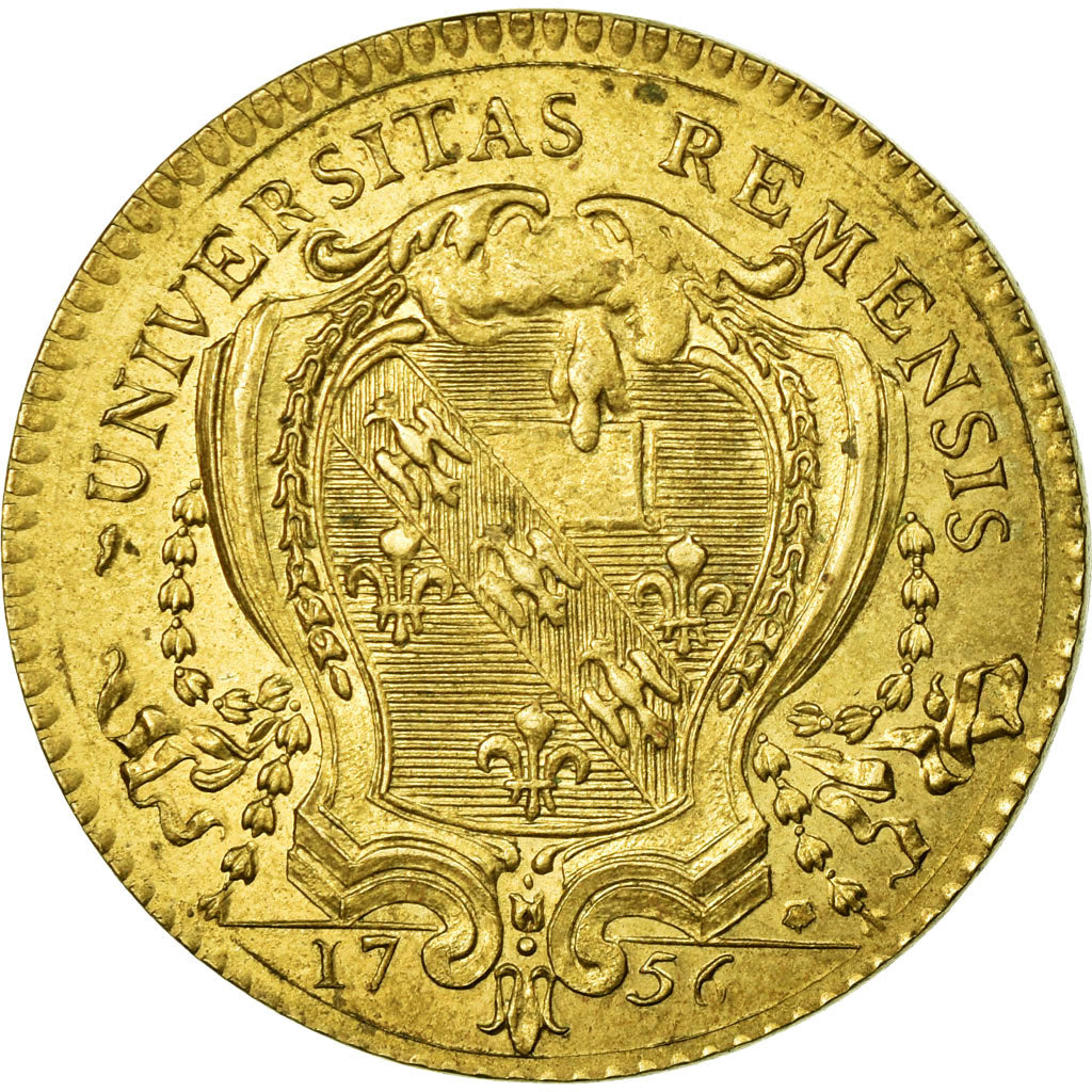 France, Token, Université de Reims, Restrike, AU(55-58), Copper