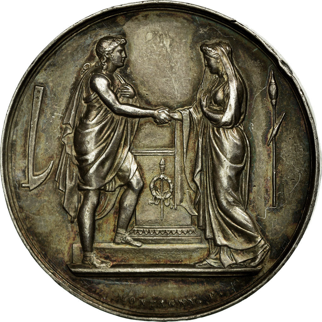 Francia, medaglia, Broche, Médaille de Mariage, Religion, Montagny, SPL-