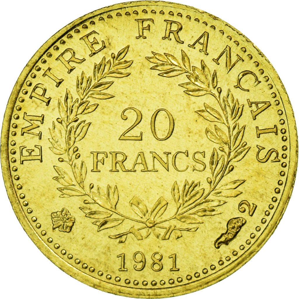 France, Medal, Mini-Napoléon, 1981, MS(65-70), Gold