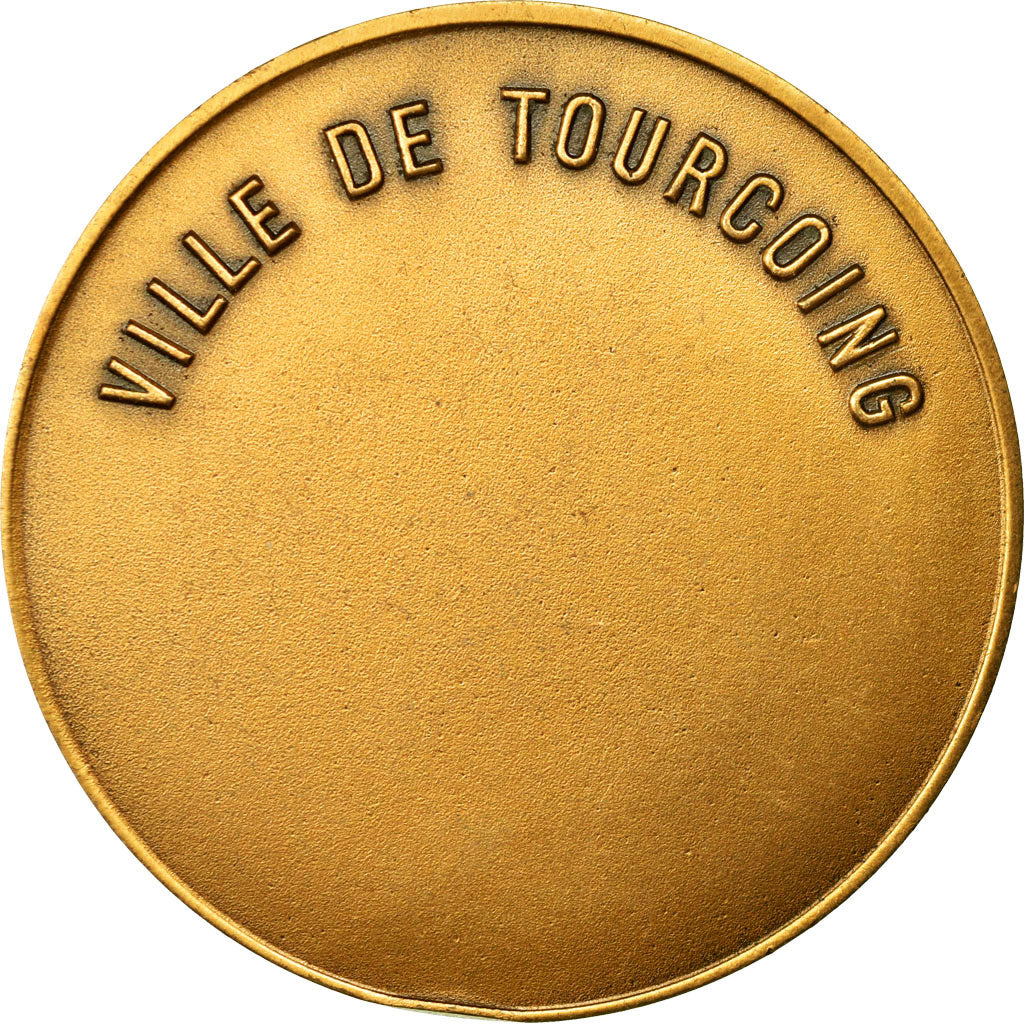 France, Médaille, Art Nouveau, Ville de Tourcoing, Baudichon, SUP, Bronze