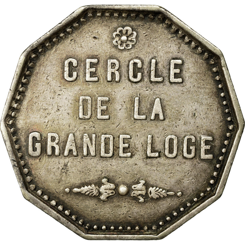 Frankrijk, Token, Masonic, Cercle de la Grande Loge, ZF+, Zilver