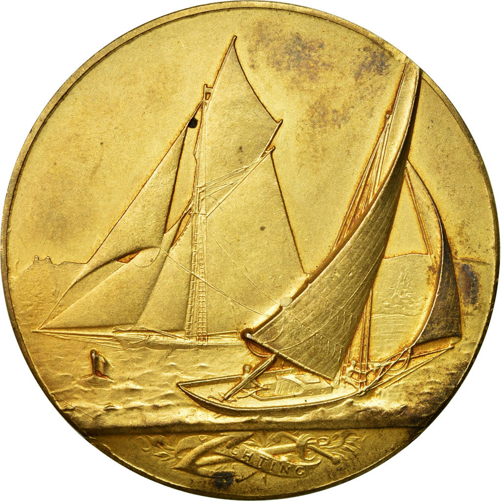 France, Medal, Bateaux, Voile, Yachting, AU(55-58), Vermeil