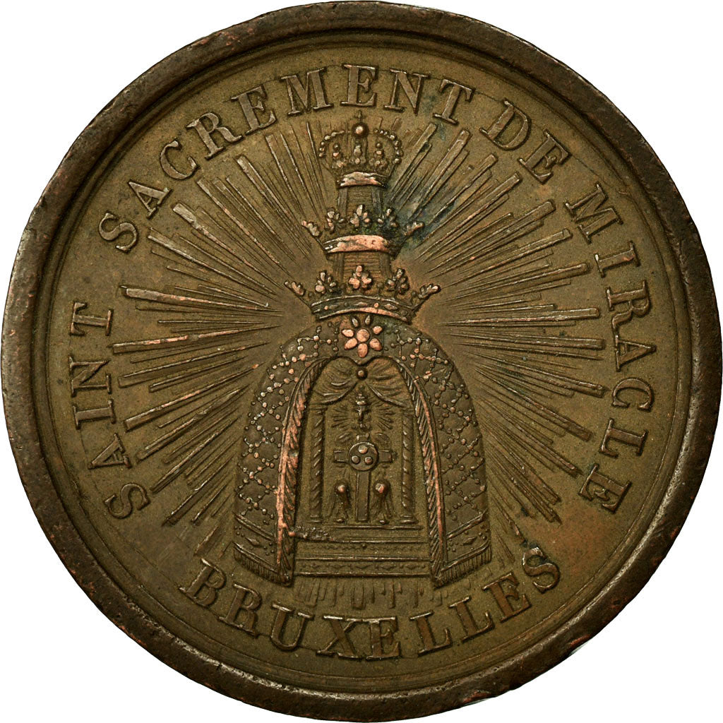 Belgium, Medal, Jubilé et Fêtes Communales de Bruxelles, 1820, AU(55-58)