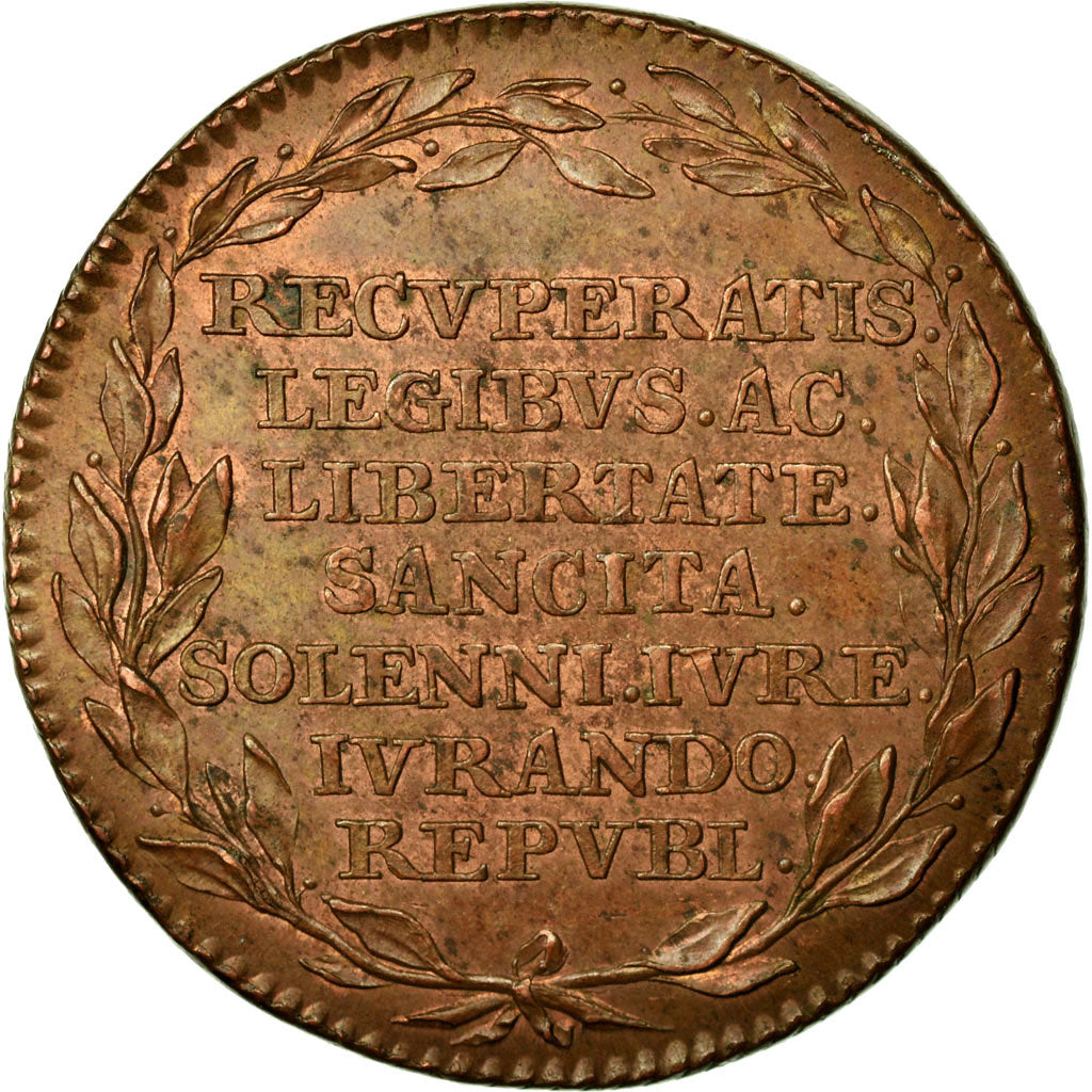 Belgium, Token, Révolution, Brabant, 1790, AU(55-58), Copper