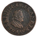 FRANCE, Double Tournois, 1606, Paris, EF(40-45), Copper, Duplessy #1273, 3.39