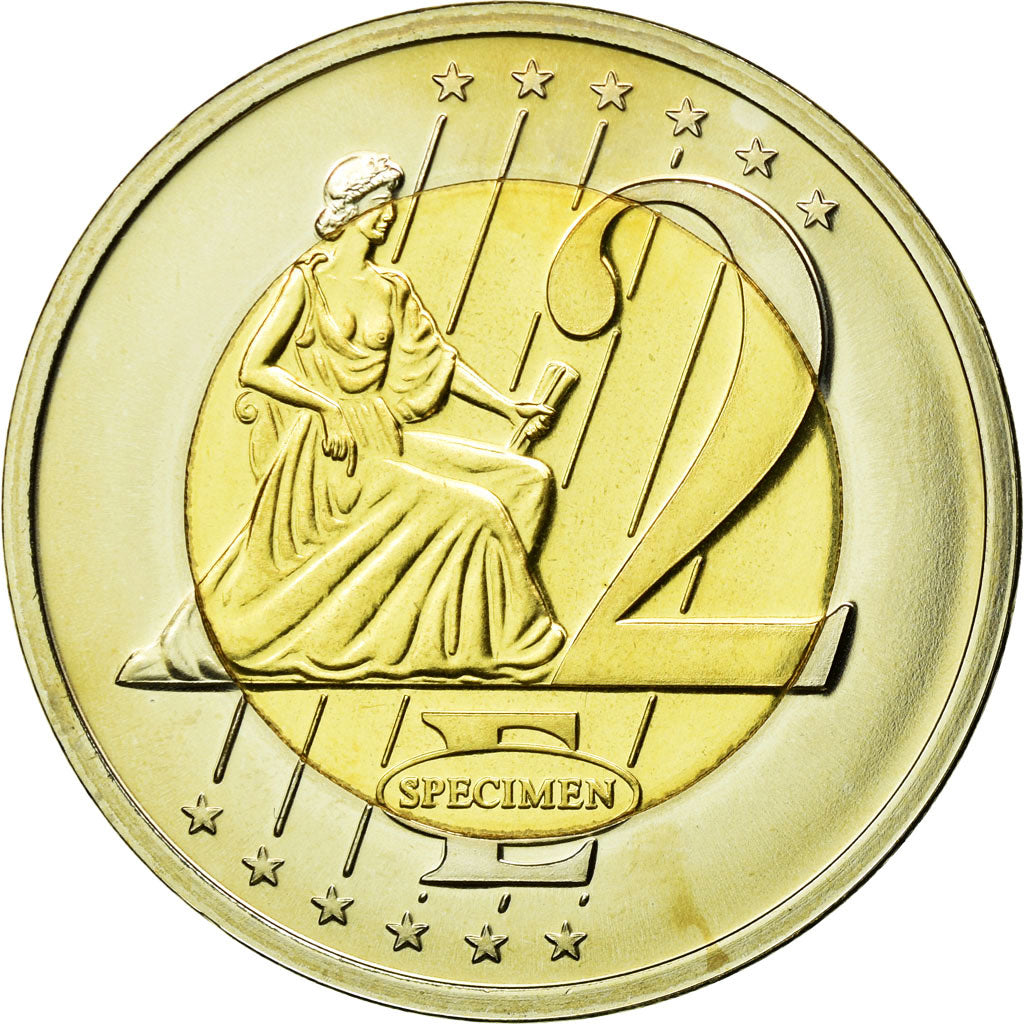 Vatikan, Medaille, 2 E, Essai-Trial Benoit XVI, 2010, STGL, Bi-Metallic