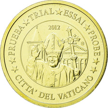 Vatican, Medal, 50 C, Essai-Trial Benoit XVI, 2012, MS(65-70), Copper-Nickel