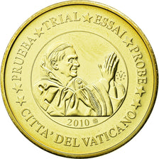 Vatican, Medal, 50 C, Essai-Trial Benoit XVI, 2010, MS(65-70), Copper-Nickel