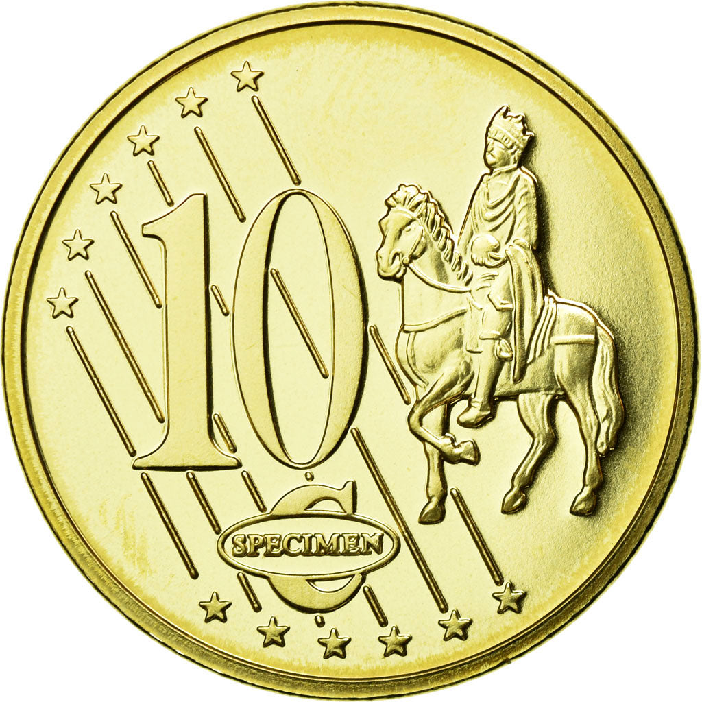 Vatikan, Medaille, 10 C, Essai-Trial Benoit XVI, 2012, STGL, Copper-Nickel Gilt