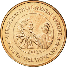 Vatican, Medal, 1 C, Essai-Trial Benoit XVI, 2010, MS(65-70), Copper