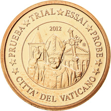 Vatican, Medal, 1 C, Essai-Trial Benoit XVI, 2012, MS(65-70), Copper