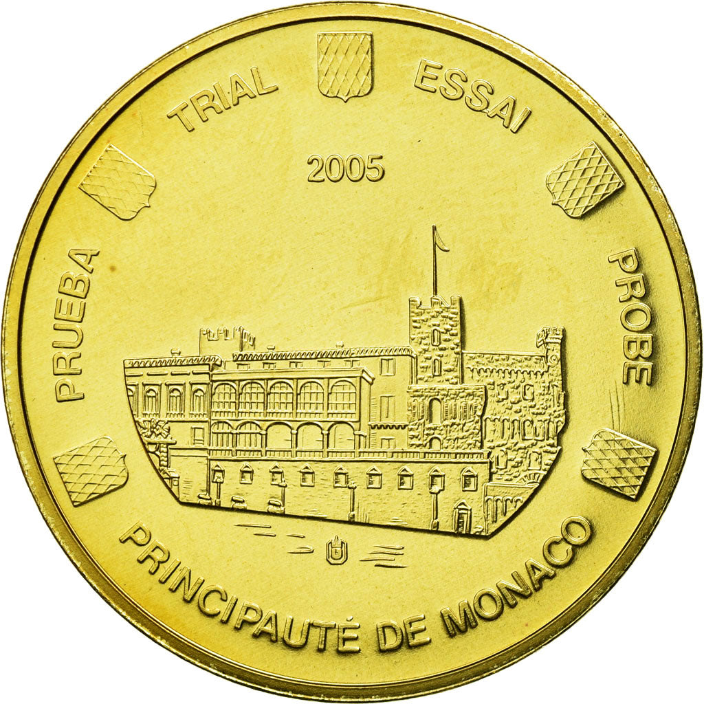 Monaco, medaglia, Essai 50 cents, 2005, FDC, Bi-metallico