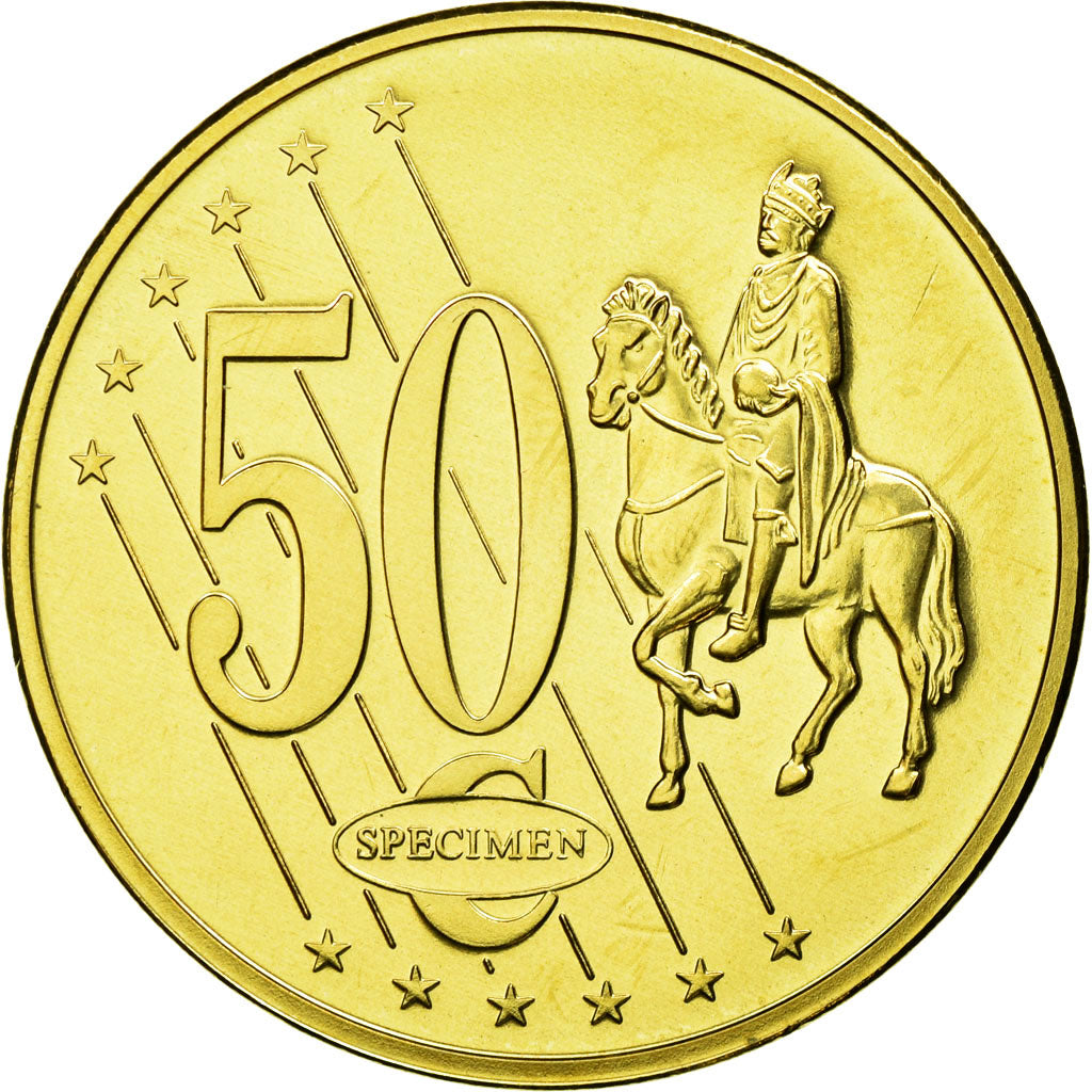 Monaco, medaglia, Essai 50 cents, 2005, FDC, Bi-metallico
