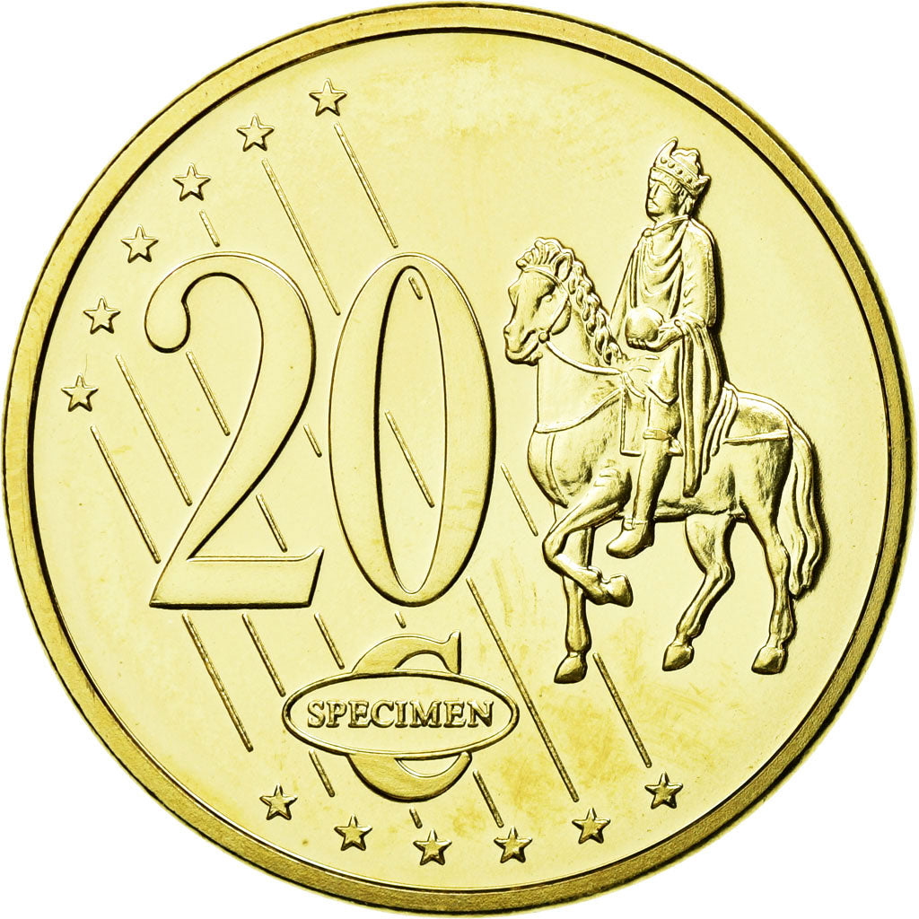 Mónaco, medalla, Essai 20 cents, 2005, FDC, Bimetálico